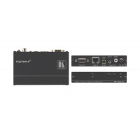 Computer Graphics Video, Stereo & S/PDIF Audio & RS-232 Over Twisted Pair Receiver With EMP Protection